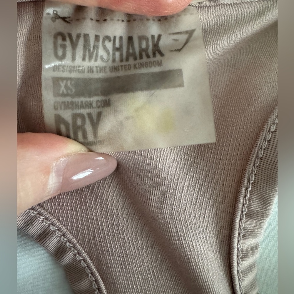 Gymshark Fit Womens Sports Bra Size XS Taupe Sand Athletic Gym - Picture 5 of 8